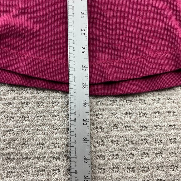 Eddie Bauer Shirt Men XXL 2XL Burgundy Gray Long Sleeve T-Shirt 1/4 Button Up - Picture 11 of 11